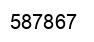 Number 587867 black image