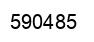 Number 590485 black image