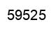 Número 59525 imagen negro