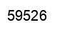 Number 59526 black image