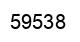 Number 59538 black image