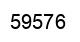 Number 59576 black image