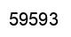 Number 59593 black image