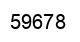 Number 59678 black image