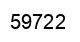 Number 59722 black image