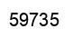 Number 59735 black image