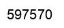 Number 597570 black image
