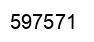 Number 597571 black image