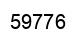 Number 59776 black image