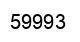 Number 59993 black image