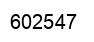Number 602547 black image