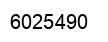 Number 6025490 black image