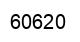 Number 60620 black image