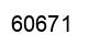 Number 60671 black image
