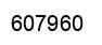 Number 607960 black image