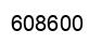 Number 608600 black image