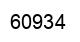 Number 60934 black image