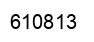 Number 610813 black image