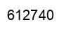 Number 612740 black image