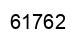 Number 61762 black image