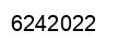 Number 6242022 black image