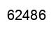 Number 62486 black image
