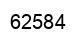 Number 62584 black image