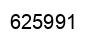Number 625991 black image