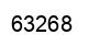 Number 63268 black image
