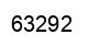 Number 63292 black image