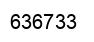 Number 636733 black image