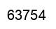 Número 63754 imagen negro
