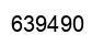 Number 639490 black image