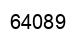 Number 64089 black image