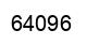 Number 64096 black image