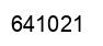 Number 641021 black image