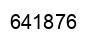 Number 641876 black image