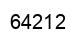 Number 64212 black image