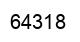 Number 64318 black image