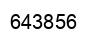 Number 643856 black image