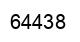 Number 64438 black image