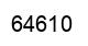 Number 64610 black image