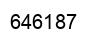 Number 646187 black image