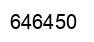 Number 646450 black image