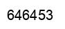 Number 646453 black image
