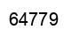 Number 64779 black image