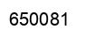 Number 650081 black image
