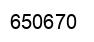 Number 650670 black image