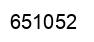 Number 651052 black image
