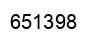 Number 651398 black image